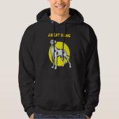 Cute Harlequin Great Dane Hoodie (Voorkant)
