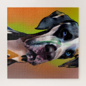 Cute Harlequin Great Dane Legpuzzel (Horizontaal)