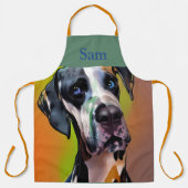 Cute Harlequin Great Dane Schort (Voorkant)