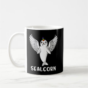 Cute Harp Seal Pup Unicorn Polar Animal Koffiemok