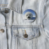 Cute Harp Seal Ronde Button 5,7 Cm (In situ)