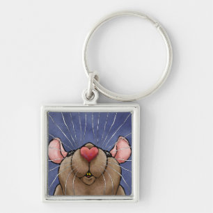 Cute Hart Rattensleutelhanger Sleutelhanger