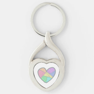 Cute hart sleutelhanger