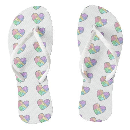 cute hart slippers teenslippers (Voetbed)