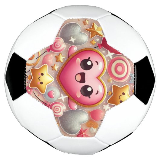 Cute hart voetbal (Gedraaid)