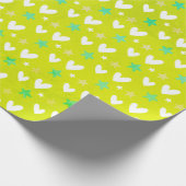Cute hartbedrukt cadeaupapier (Hoek)