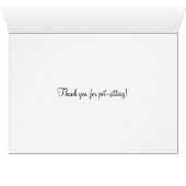 Cute Hartelijk dank voor de Kaart van de gezelscha (Binenzijde Horizontaal (Onderkant))
