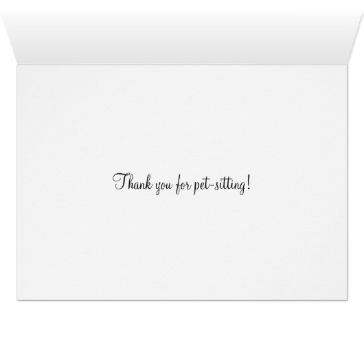 Cute Hartelijk dank voor de Kaart van de gezelscha (Binenzijde Horizontaal (Onderkant))