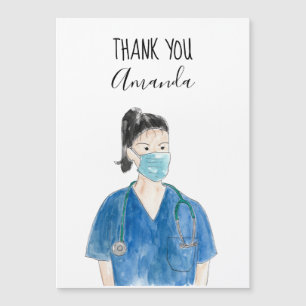Cute Hartelijk dank voor Nurse Custom Waterverf Bl