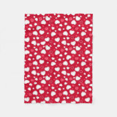 Cute harten fleece deken (Voorkant)