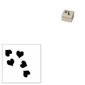 Cute harten rubberstempel (Gestempeld)