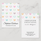 Cute Hartpatroon Visitekaartje (Voorkant / Achterkant)