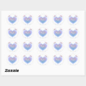 Cute hartsticker ronde sticker (Vel)