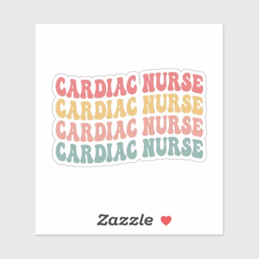 Cute hartverpleegkundige sticker (Vel)