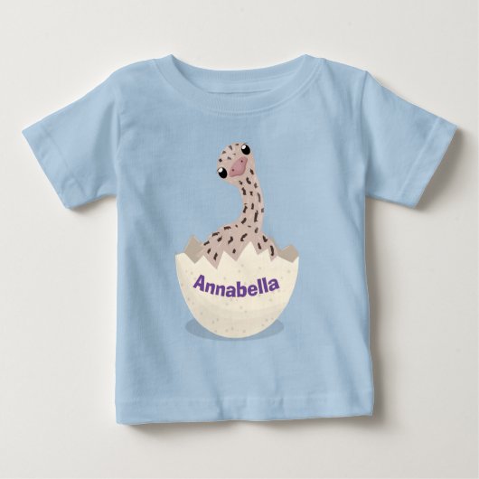 Cute hatching baby ostrich cartoon illustration (Voorkant)