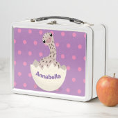 Cute hatching baby ostrich cartoon illustration (In situ)