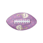 Cute hatching baby ostrich cartoon illustration american football (Voorkant)