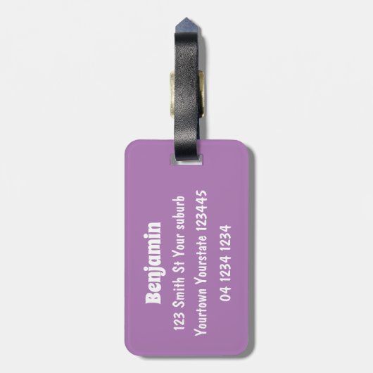 Cute hatching baby ostrich cartoon illustration bagagelabel (Achterkant verticaal)