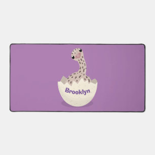 Cute hatching baby ostrich cartoon illustration bureaumat