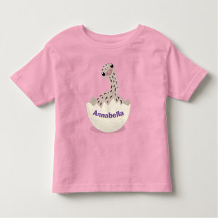 Cute hatching baby ostrich cartoon illustration kinder shirts