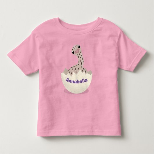 Cute hatching baby ostrich cartoon illustration kinder shirts (Voorkant)