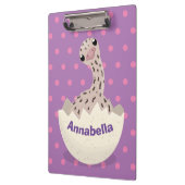 Cute hatching baby ostrich cartoon illustration klembord (Links)