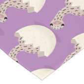 Cute hatching baby ostrich cartoon illustration korte tafelloper (Hoek)