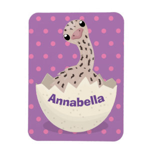 Cute hatching baby ostrich cartoon illustration magneet