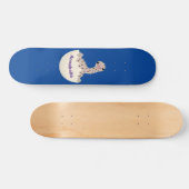 Cute hatching baby ostrich cartoon illustration persoonlijk skateboard (Horizontaal)