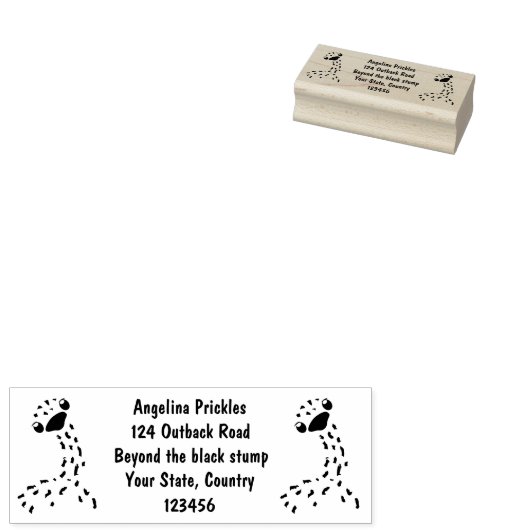 Cute hatching baby ostrich cartoon illustration rubberstempel (Gestempeld)