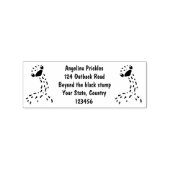 Cute hatching baby ostrich cartoon illustration rubberstempel (Afrduk)