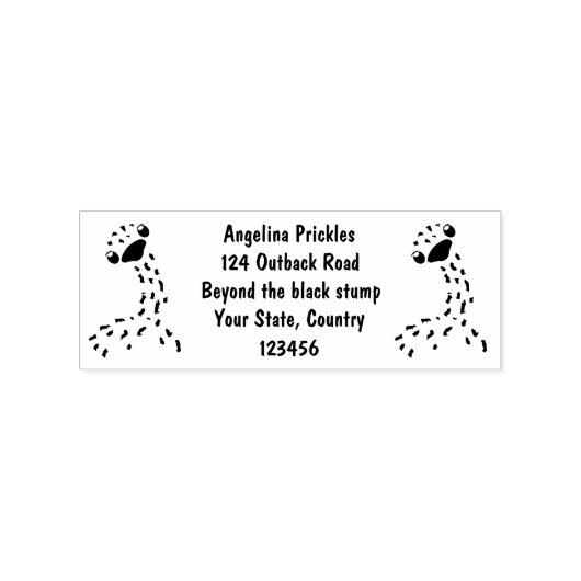 Cute hatching baby ostrich cartoon illustration rubberstempel (Afrduk)