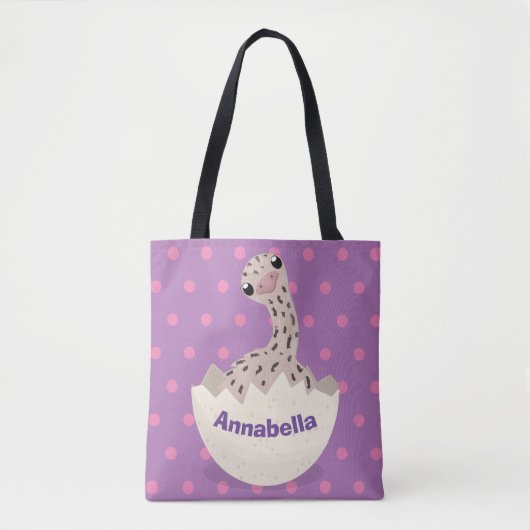 Cute hatching baby ostrich cartoon illustration tote bag (Voorkant)