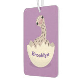 Cute hatching baby ostrich illustration luchtverfrisser (Links)