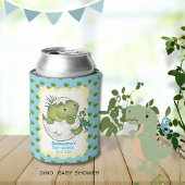 Cute Hatching Dino Baby Shower Can Cooler