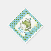 Cute Hatching Dino Baby Shower Servet (Hoek)
