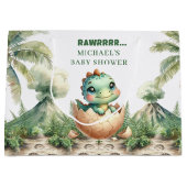 Cute Hatching Soon Baby Dino Douche Cadeautas Zak (Voorkant)