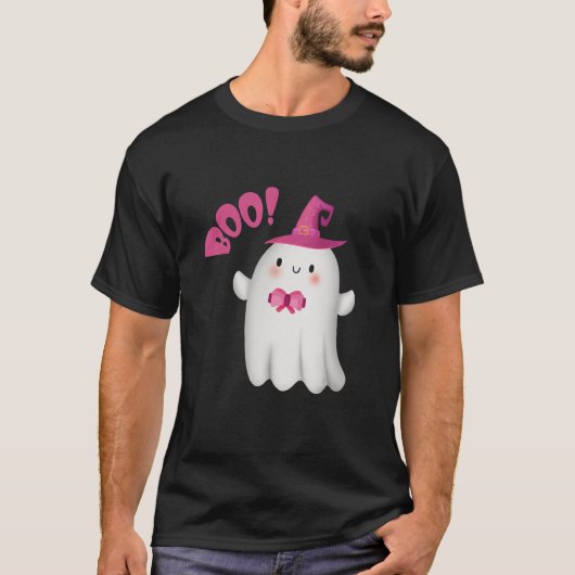 Cute Haunted Ghost Halloween Horror Halloween T-shirt (Voorkant)