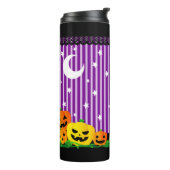 Cute Haunted House Bats and Pumpkins Thermosbeker (Gedraaid links)