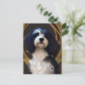 Cute Havanese Puppy Dog Briefkaart (Staand voorkant)
