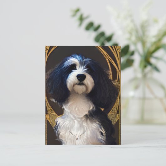 Cute Havanese Puppy Dog Briefkaart (Staand voorkant)