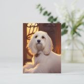 Cute Havanese Puppy Dog Briefkaart (Staand voorkant)