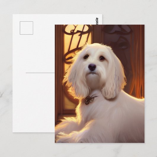 Cute Havanese Puppy Dog Briefkaart (Voorkant / Achterkant)