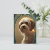 Cute Havanese Puppy Dog Briefkaart (Staand voorkant)