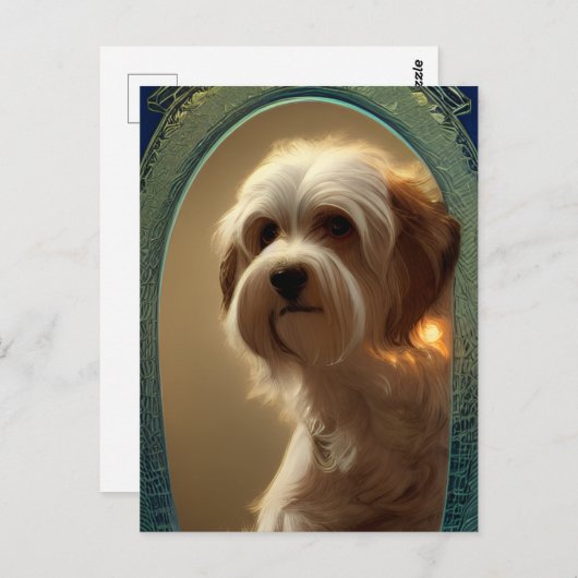 Cute Havanese Puppy Dog Briefkaart (Voorkant / Achterkant)