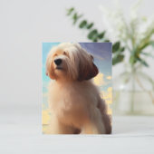 Cute Havanese Puppy Dog Briefkaart (Staand voorkant)
