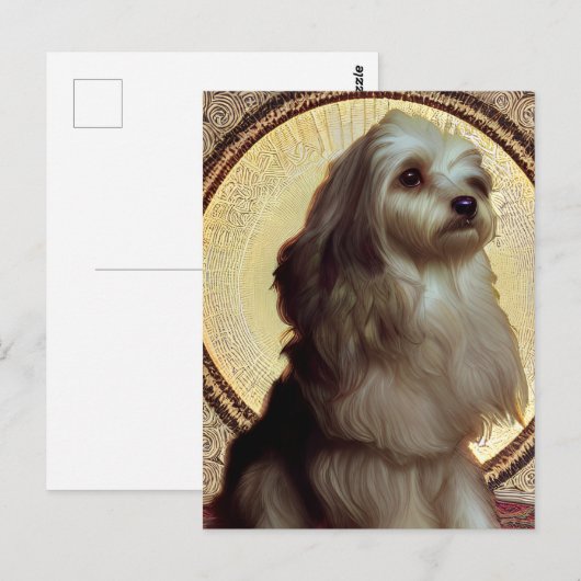 Cute Havanese Puppy Dog Briefkaart (Voorkant / Achterkant)