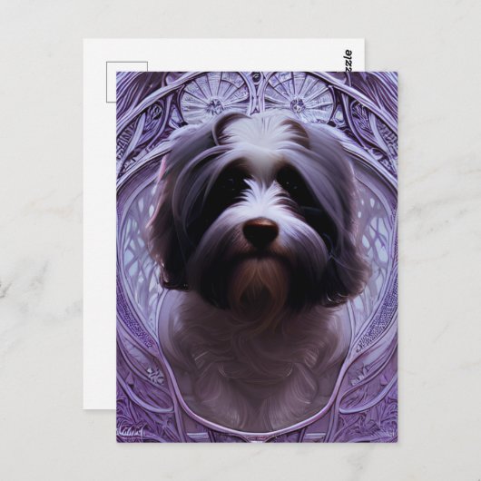 Cute Havanese Puppy Dog Briefkaart (Voorkant / Achterkant)