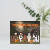 Cute have a Horsey Halloween Horse Feestdagenkaart (Staand voorkant)