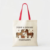 Cute have a Horsey Halloween Horse Tote Bag (Voorkant)